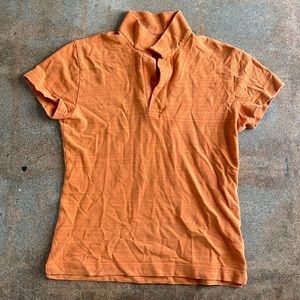 Men’s Orlebar Brown Orange M Short Sleeve Cotton Polo Shirt